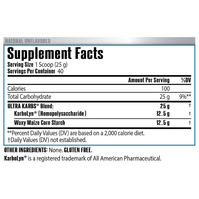 ULTRA KARBS™ - Natural (40 Servings)