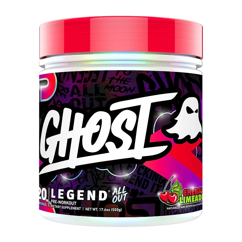 GHOST Legend All Out V2 Pre-Workout Vegan - Cherry Limeade (20 Servings)