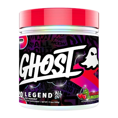 GHOST Legend All Out V2 Pre-Workout Vegan - Cherry Limeade (20 Servings)