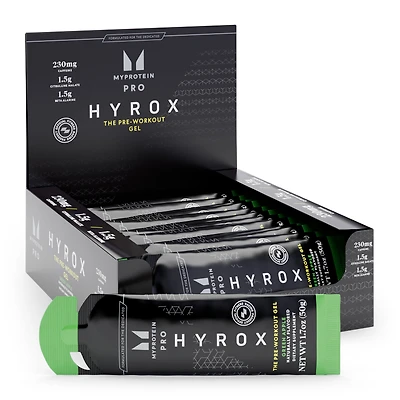 Myprotein Hyrox: the Pre-Workout Gel - Green Apple (12 Satchets)