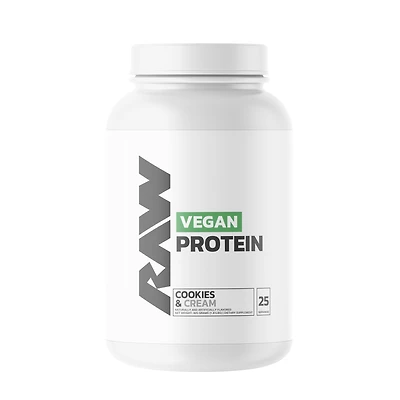 Raw Nutrition Vegan Protein - Cookies & Cream (25 Servings)