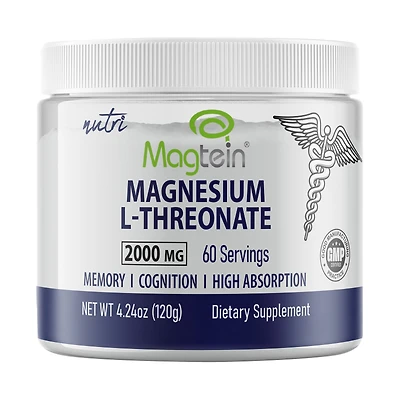Nature's Fusions Magnesium L-Threonate 2000Mg - Unflavored (60 Servings)