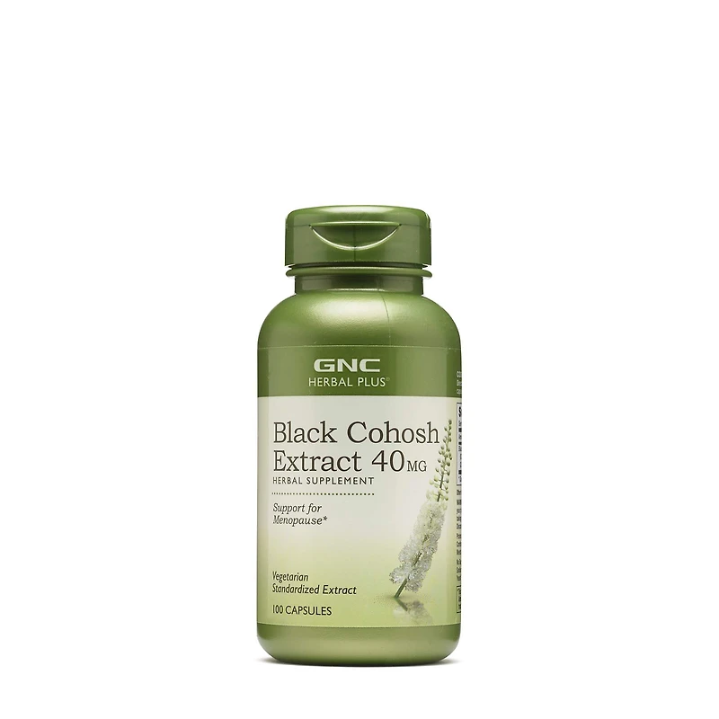 GNC Herbal Plus Black Cohosh Extract 40Mg - 100 Capsules (100 Servings)