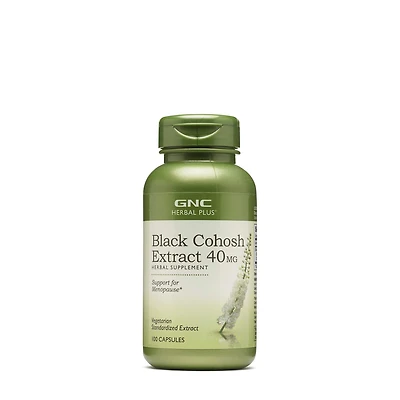 GNC Herbal Plus Black Cohosh Extract 40Mg - 100 Capsules (100 Servings)