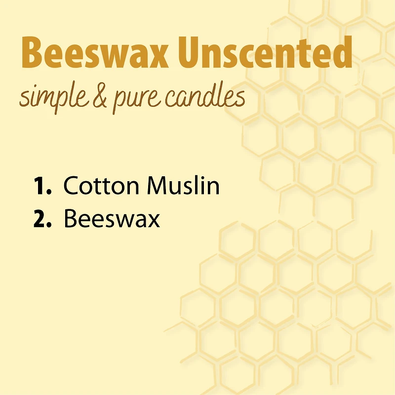All Natural Beeswax Candle - 4 Candles