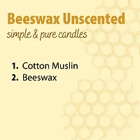 All Natural Beeswax Candle - 4 Candles