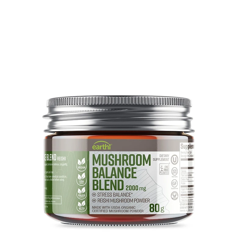 Pioneer Life Sciences Mushroom Balance Blend 2000Mg Healthy - 80G (40 Servings)