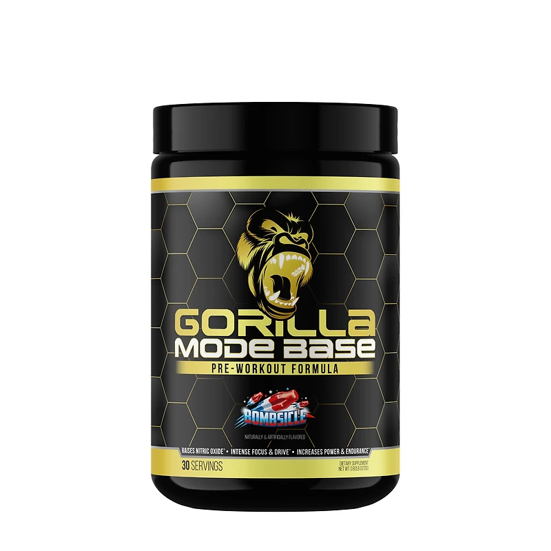 Gorilla Mind Mode Base Pre-Workout - Bombsicle (30 Servings)