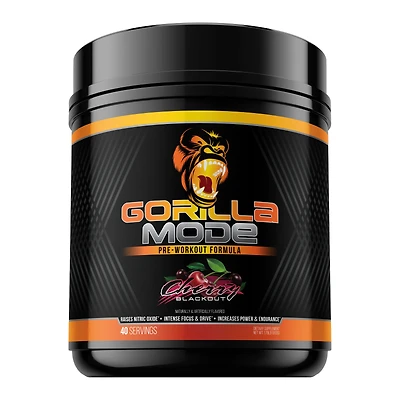 Gorilla Mind Mode Pre-Workout - Cherry Blackout (40 Servings)