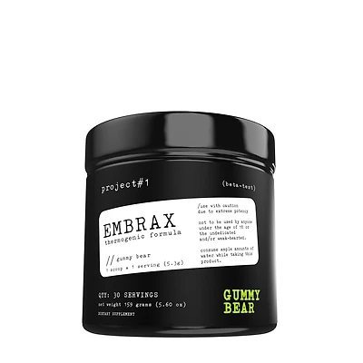 Project 1 Embrax Thermogenic - Gummy Bear 5.6 Oz. (30 Servings)