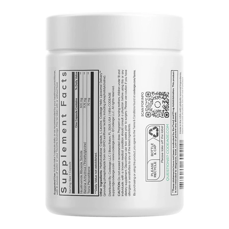 Liposomal Nicotinamide Riboside+ - 60 Capsules (60 Servings)