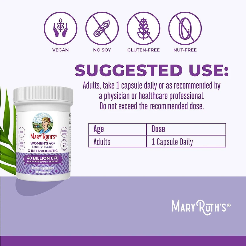 3-in-1 Daily Women’s 40+ Health - 30 Capsules (30 Servings)