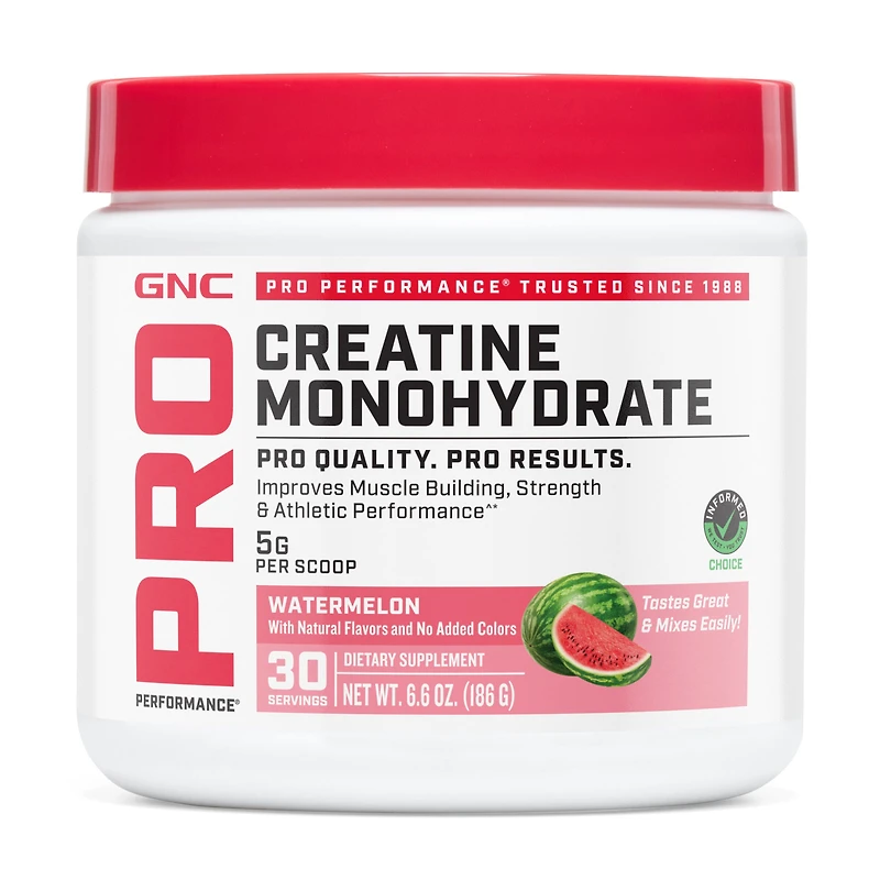 GNC Pro Performance Creatine Monohydrate Gluten-Free - Watermelon (30 Servings)