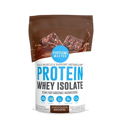Portions Master Protein Whey Isolate - Chocolate Brownie (32 Servings)