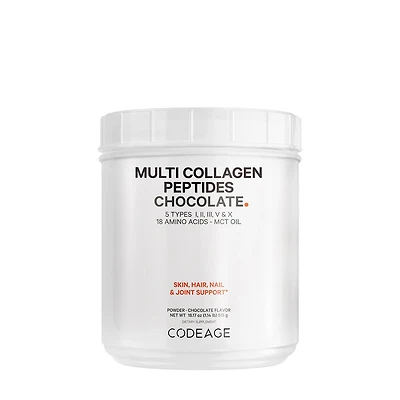 Codeage Hydrolyzed Multi Collagen Peptides Powder - Chocolate 18.17 Oz. (30 Servings)