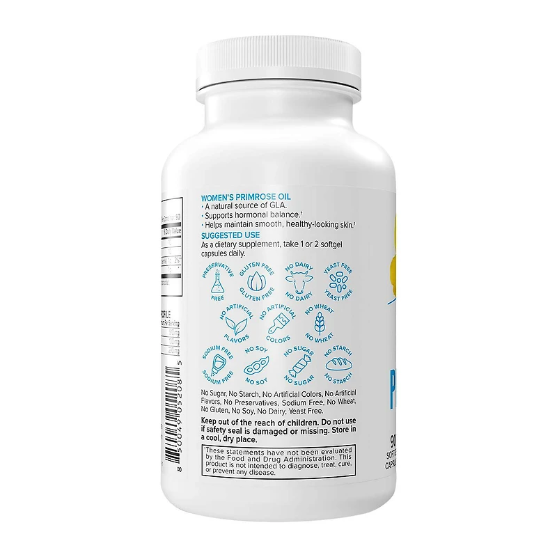 Women's Primrose Oil - 90 Softgel Capsules (90 Servings)