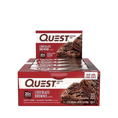 Quest Bar Gluten-Free - Chocolate Brownie (12 Bars)