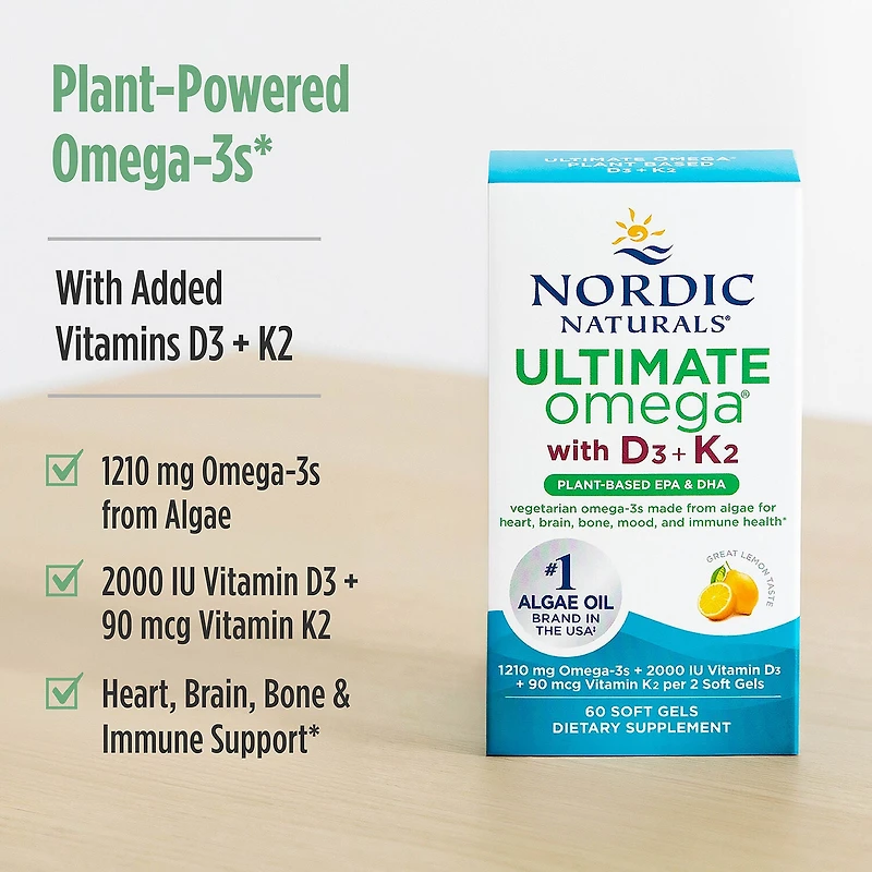 Omega Plant Based D3+K2 (30 Servings)