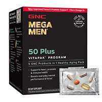 GNC Mega Men 50 Plus Vitapak Program (1 Month Supply) Healthy - 30 Pack