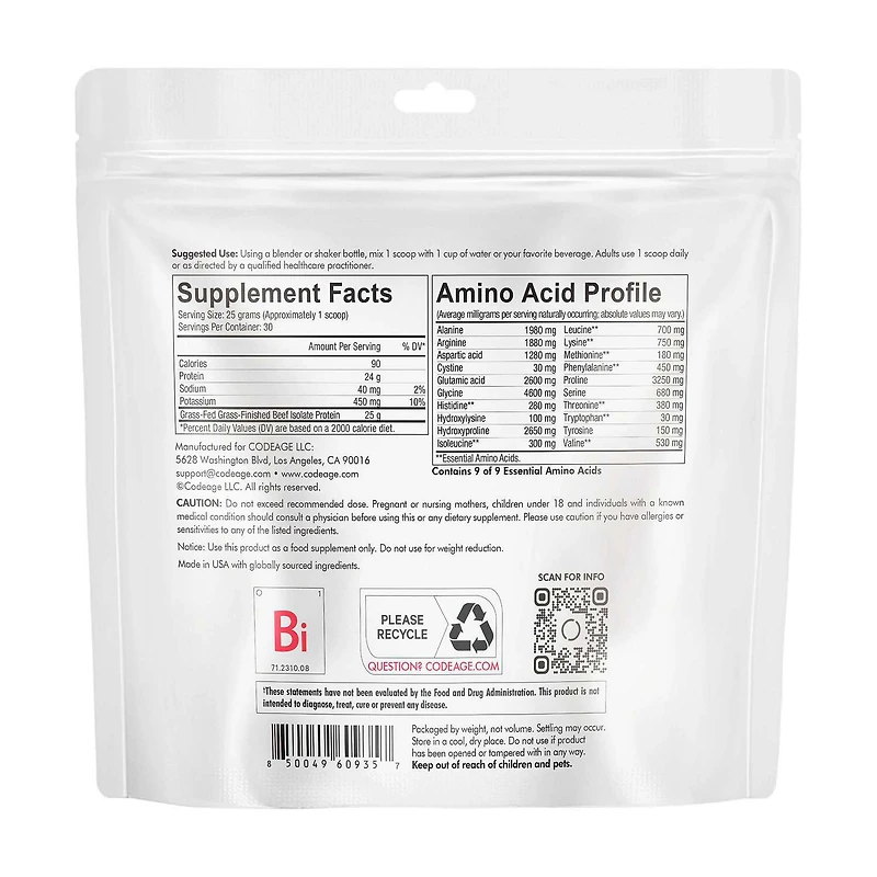 Beef Isolate Protein - Unflavored (30 Servings)