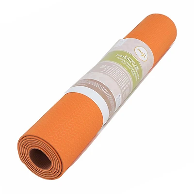 Maji Sports 2 Tone Tpe Yoga Mat - Orange/brown 1