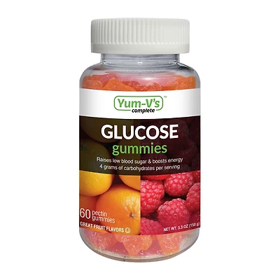 Glucose Gummies - Fruit Flavor - 60 Gummies (30 Servings)