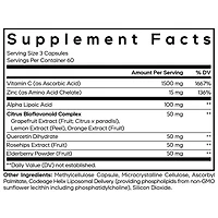 Liposomal Vitamin C + 1500mg - 180 Capsules (60 Servings)