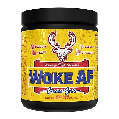 Bucked Up Woke Af Nootropic Pre-Workout - Cream Soda (30 Servings)
