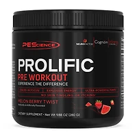 PEScience Prolific Pre-Workout - Melon Berry Twist (40 Servings)