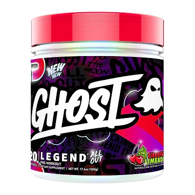 GHOST Legend All Out V2 Pre-Workout Vegan - Cherry Limeade (20 Servings)