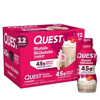 Quest Protein Milkshake Rtd - Strawberry 14 Fl Oz (12 Bottles)