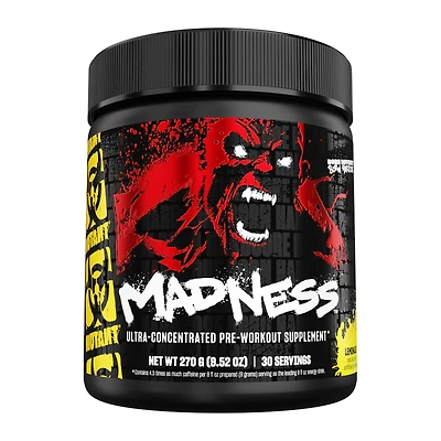 Mutant Madness Pre-Workout - Lemonade (30 Servings)