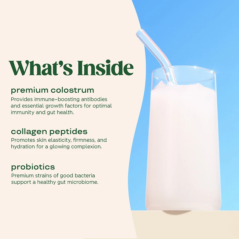 Colostrum & Collagen Peptides - Unflavored (25 Servings)