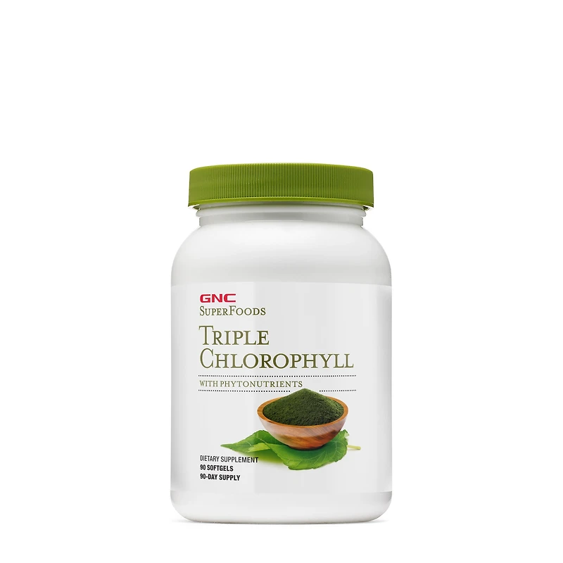 GNC SuperFoods Triple Chlorophyll - 90 Softgels (90 Servings)