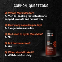 Natural Testosterone Support - 150 Capsules (30 Servings)