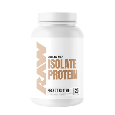 Raw Nutrition Isolate Protein - Peanut Butter (25 Servings)