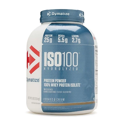 Dymatize Iso 100 - Cookies and Cream (76 Servings) 5 lbs.