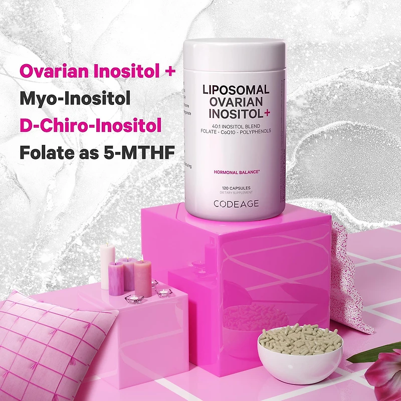Liposomal Ovarian Inositol+ - 120 Capsules (30 Servings)
