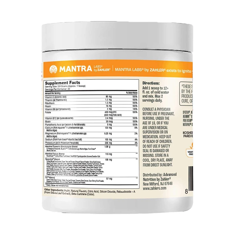 Mantra Rise - Citrus Coconut - 4.1 oz. (30 Servings)
