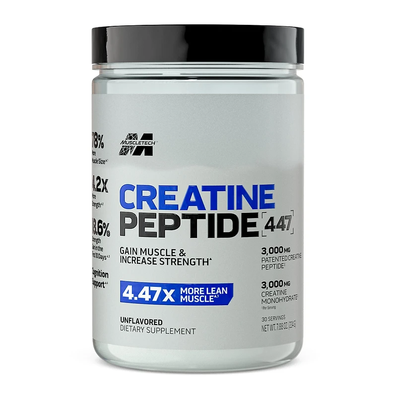 MuscleTech Creatine Peptide 447 - Unflavored (30 Servings)
