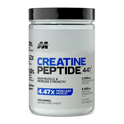 MuscleTech Creatine Peptide 447 - Unflavored (30 Servings)
