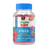 Kids Sugar Free Prebiotic Fiber - 60 Gummies (60 Servings)
