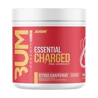Raw Nutrition Essential Charged Preworkout - Citrus Grapefruit (25 Servings)