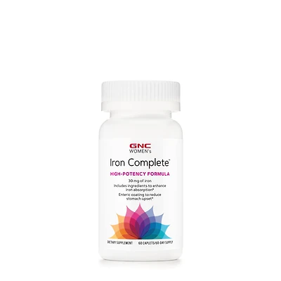 GNC Women's Iron Complete Healthy - 60 Caplets (60 Servings)