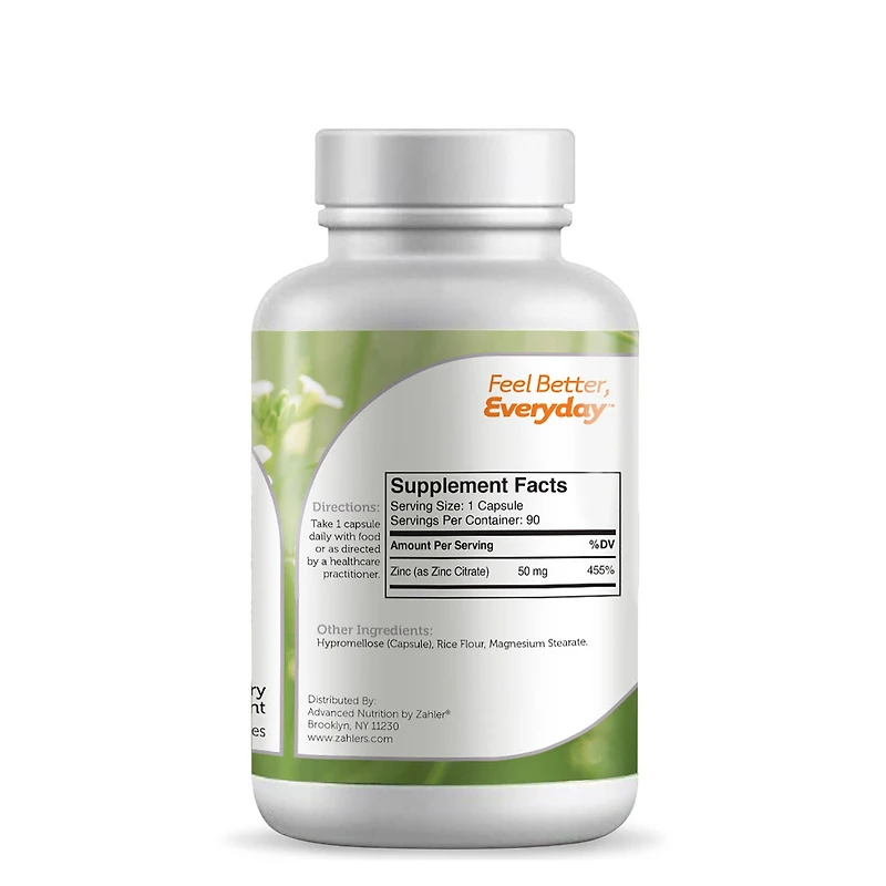 Zinc - 90 Capsules (90 Servings)