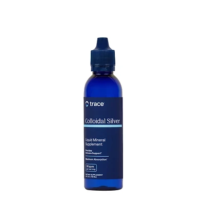 Trace Minerals Colloidal Silver Supplement Vegan - 4 Oz. (24 Servings)