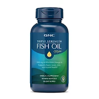 GNC Triple Strength Fish Oil Mini - 60 Softgels (30 Servings)