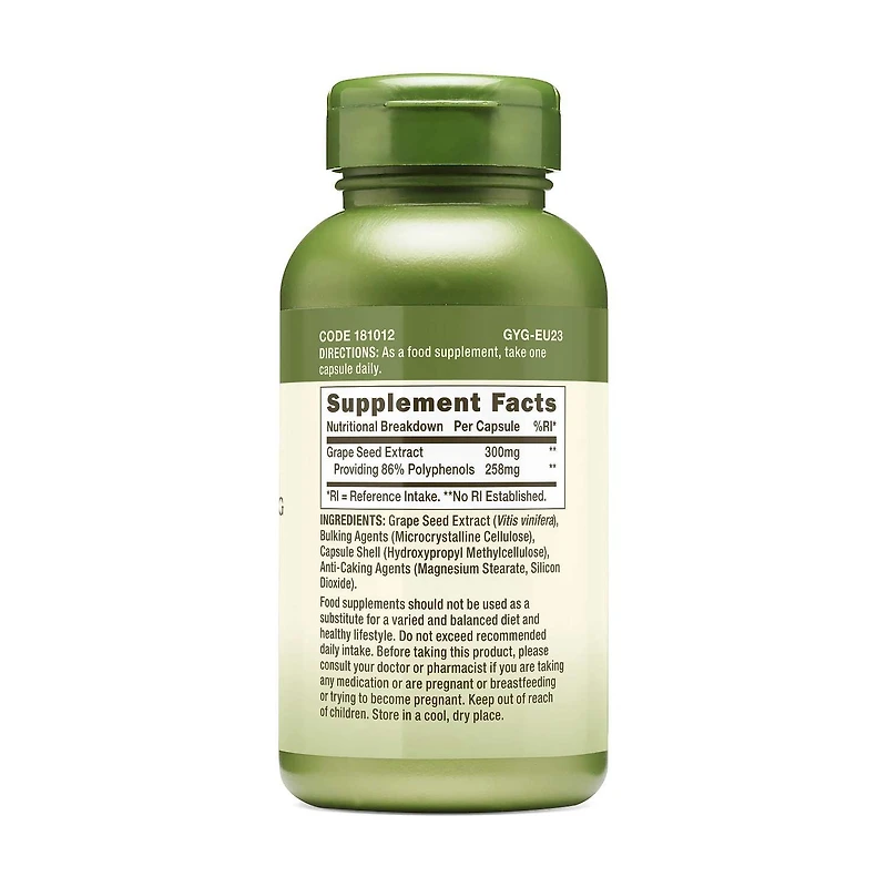 Grape Seed Extract 300mg - 100 Capsules (100 Servings)