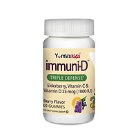 YumVs Kids Immuni-D Triple Defense Vitamin C - 60 Gummies (30 Servings)