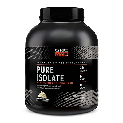 GNC AMP Pure Isolate - Vanilla Custard (70 Servings)